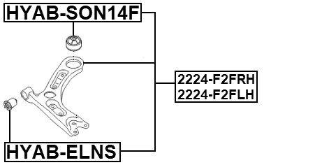 KIA 2224-F2FRH Technical Schematic