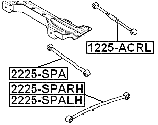 Febest 2225-SPALH Technical Schematic