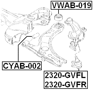 VOLKSWAGEN 2320-GVFL Technical Schematic