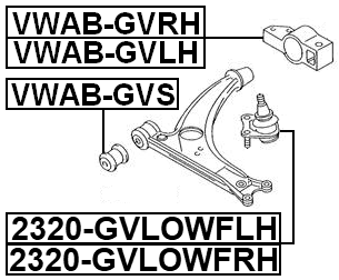 VOLKSWAGEN 2320-GVLOWFRH Technical Schematic
