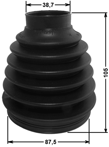 2517-C5II Febest Boot Outer CV Joint Kit 87.5X105X38.7 3273.XF