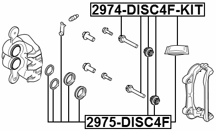 MAZDA 2974-DISC4F-KIT Technical Schematic