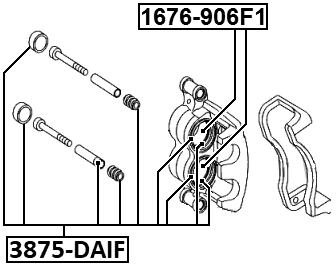 MERCEDES BENZ 3875-DAIF Technical Schematic