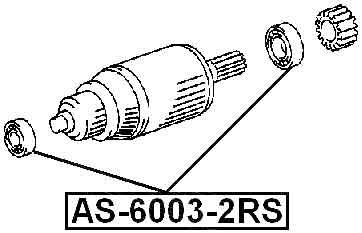 TOYOTA AS-6003-2RS Technical Schematic