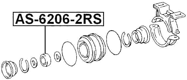 MITSUBISHI AS-6206-2RS Technical Schematic