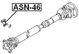 Universal Joint 25X44 For Nissan Datsun D21 1992-1996