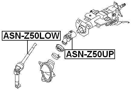 NISSAN ASN-Z50UP Technical Schematic