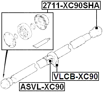 MERCEDES BENZ ASVL-XC90 Technical Schematic