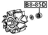 HONDA B8-85D Technical Schematic