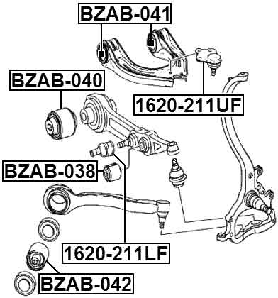 MERCEDES BENZ BZAB-040 Technical Schematic