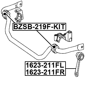 MERCEDES BENZ BZSB-219F-KIT Technical Schematic