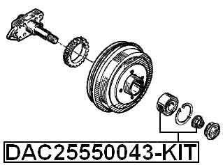 NISSAN DAC25550043-KIT Technical Schematic