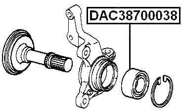 DAIHATSU DAC38700038 Technical Schematic