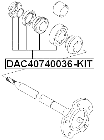 SUZUKI DAC40740036-KIT Technical Schematic