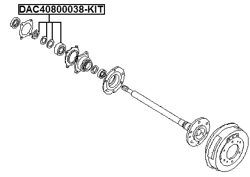 NISSAN DAC40800038-KIT Technical Schematic