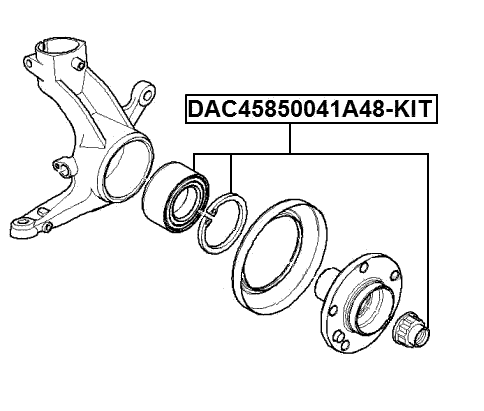 MERCEDES BENZ DAC45850041A48-KIT Technical Schematic