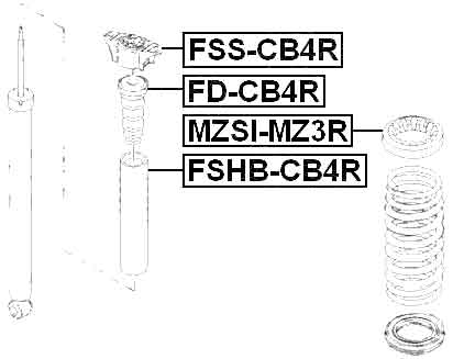 MAZDA FD-CB4R Technical Schematic