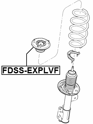 ベルクト5基 FDSS-EXPLVF Febest FRONT SHOCK ABSORBER MOUNTING DG1Z-18183