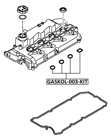 Febest GASKOL-003-KIT Technical Schematic