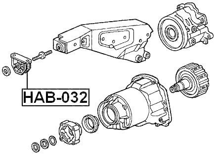 HONDA HAB-032 Technical Schematic