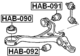 HONDA HAB-091 Technical Schematic