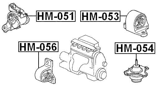 HONDA HM-051 Technical Schematic