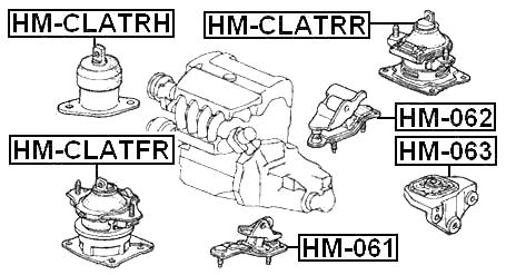 HONDA HM-CLATFR Technical Schematic
