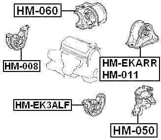 HONDA HM-EK3ALF Technical Schematic