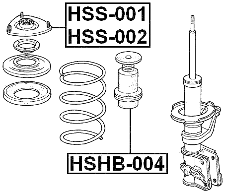 Febest HSS-001 Technical Schematic