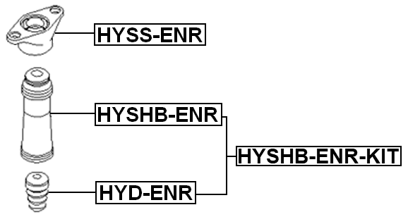 HYSHB-ENR-KIT Technical Schematic