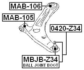 MITSUBISHI MAB-106 Technical Schematic