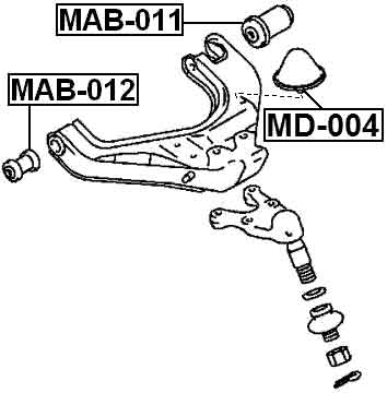 MITSUBISHI MD-004 Technical Schematic