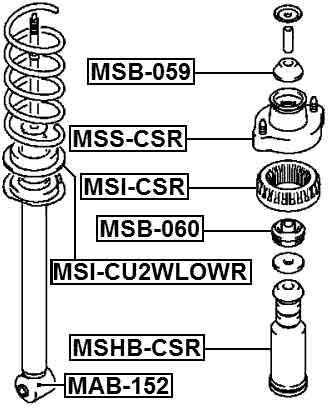 MITSUBISHI MSI-CSR Technical Schematic