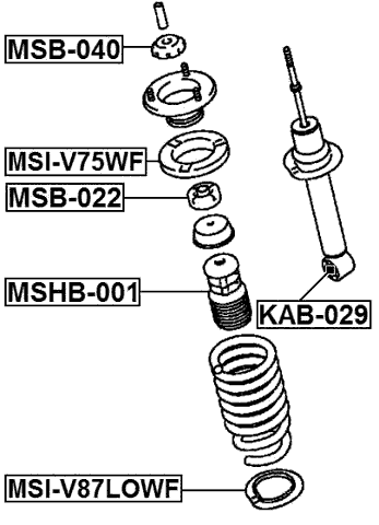 Febest MSI-V75WF Technical Schematic