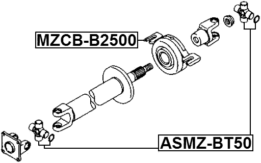 MAZDA MZCB-B2500 Technical Schematic