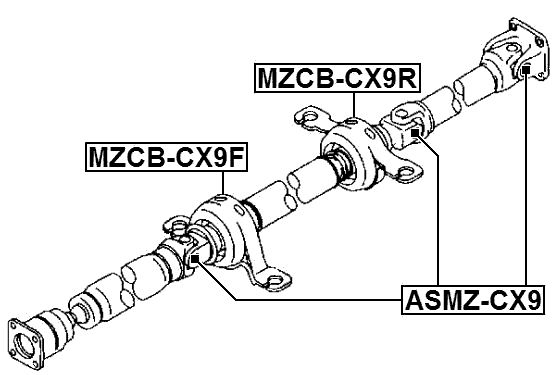 Febest MZCB-CX9F Technical Schematic