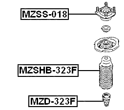 MAZDA MZD-323F Technical Schematic