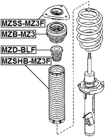 MAZDA MZD-BLF Technical Schematic