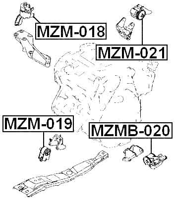 MAZDA MZM-018 Technical Schematic