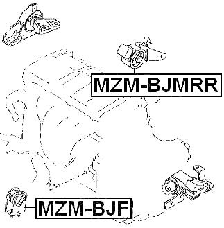 MAZDA MZM-BJMRR Technical Schematic