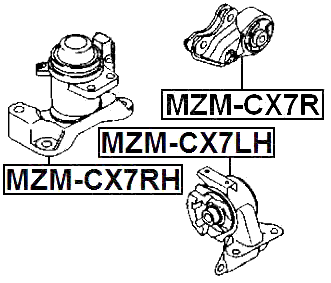 MAZDA MZM-CX7RH Technical Schematic