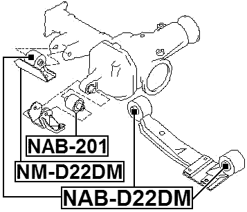 Febest NAB-D22DM Technical Schematic