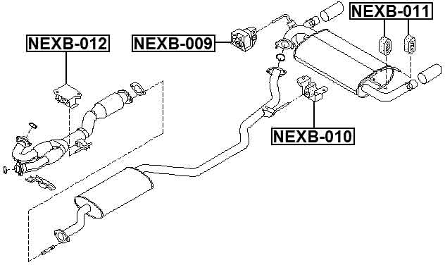 2006 Nissan Murano Exhaust System Diagram 5135