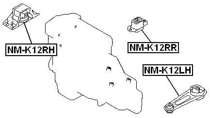 Rear Engine Mount For Nissan Micra K12 (2002-2010) | eBay