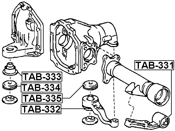 Febest TAB-334 Technical Schematic