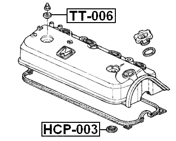 HONDA TT-006 Technical Schematic