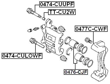 Febest TT-CU2W Technical Schematic