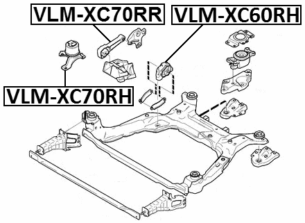 Febest VLM-XC70RH Technical Schematic