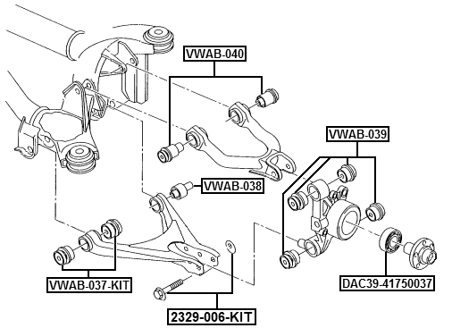VOLKSWAGEN VWAB-037-KIT Technical Schematic
