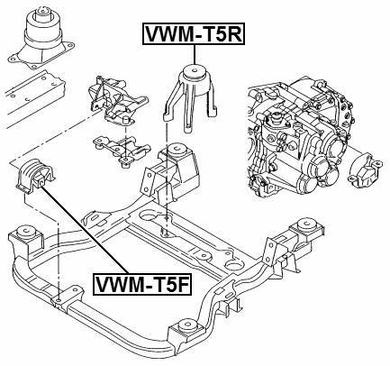 VOLKSWAGEN VWM-T5F Technical Schematic